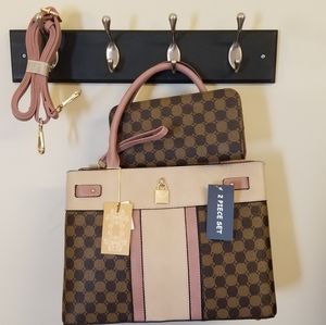 Women's Vegan 2pc purses and matching wallet